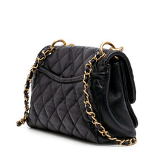 Small Quilted Lambskin Chain Link Flap