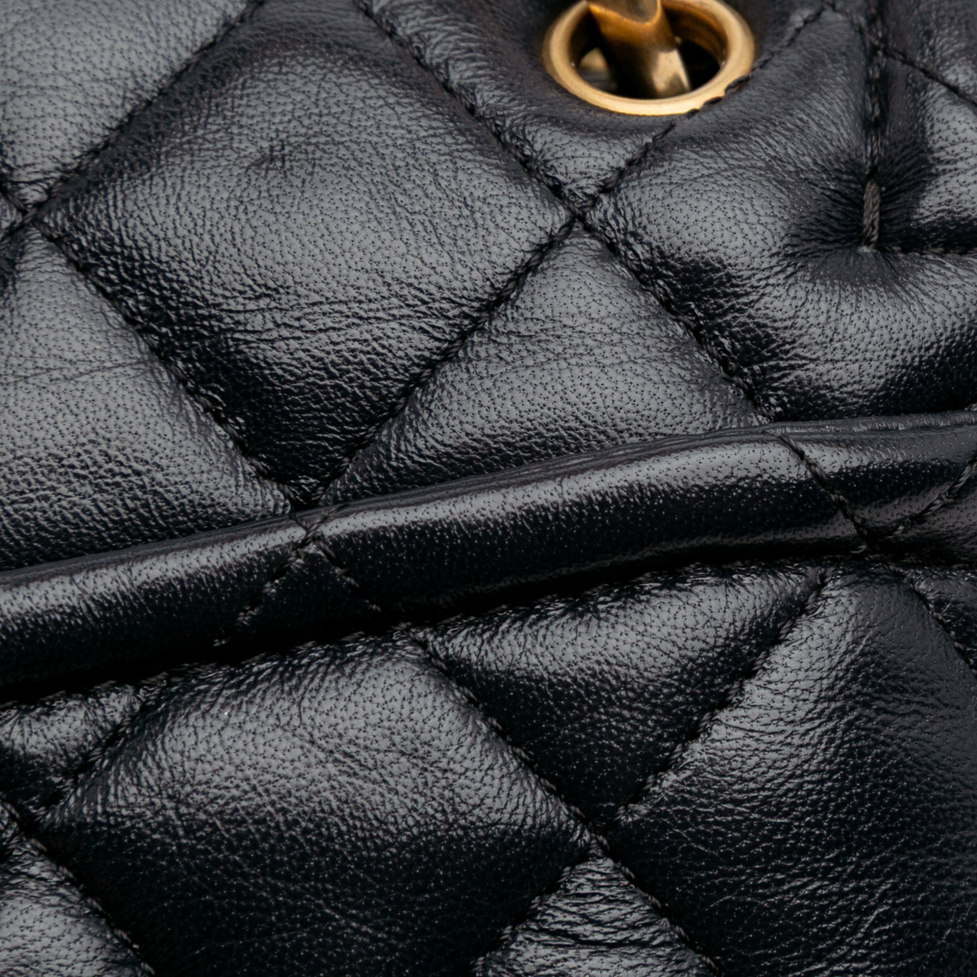 Small Quilted Lambskin Chain Link Flap