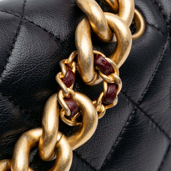 Small Quilted Lambskin Chain Link Flap