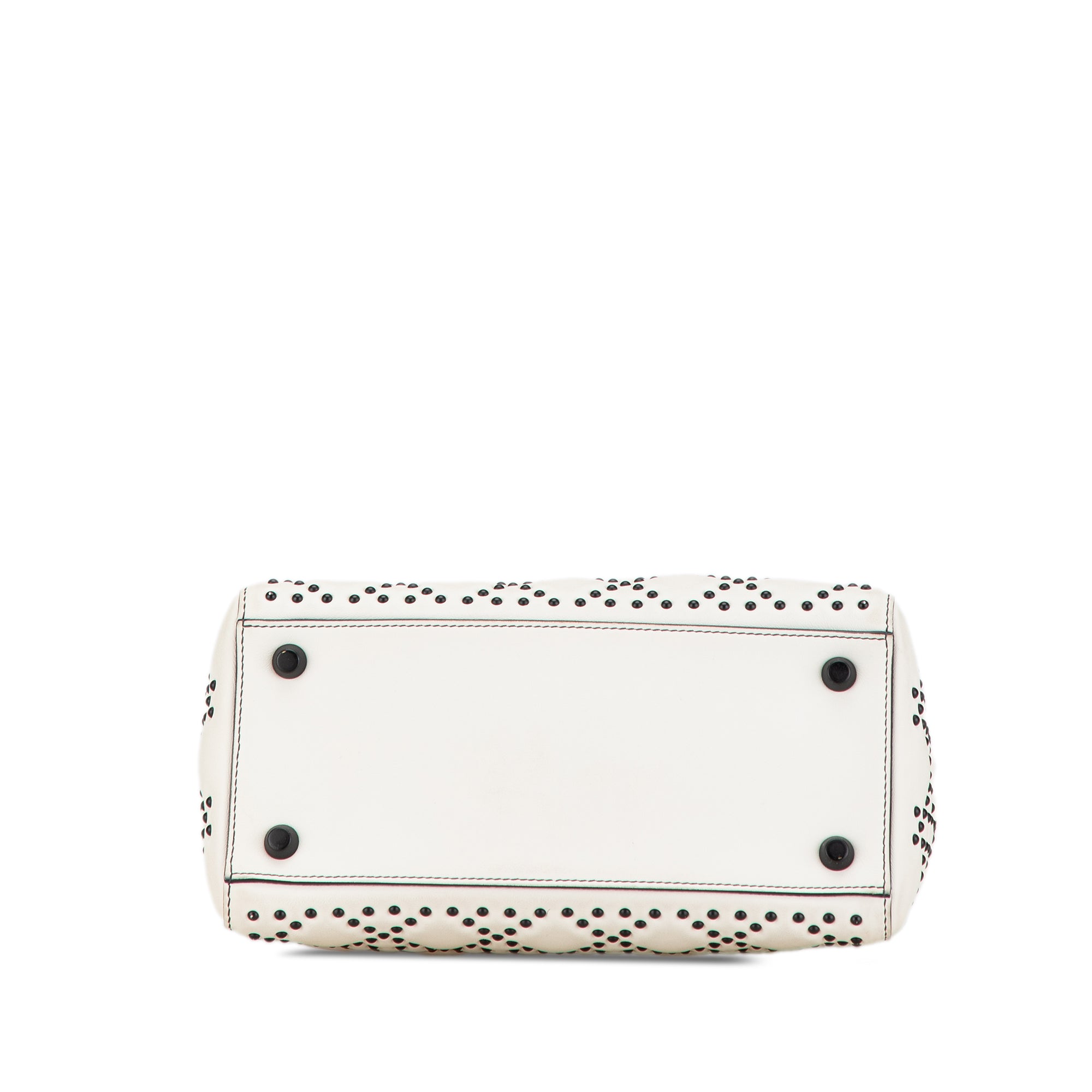 Medium Calfskin Studded Lady Dior