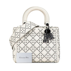 Medium Calfskin Studded Lady Dior