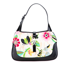 Printed Canvas Floral Jackie Shoulder Bag