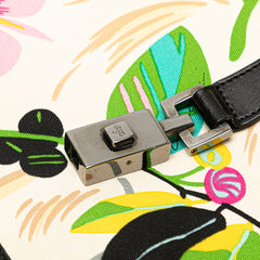 Printed Canvas Floral Jackie Shoulder Bag