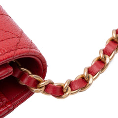 CC Mixed Quilt Caviar Wallet On Chain