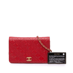 CC Mixed Quilt Caviar Wallet On Chain