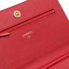 CC Mixed Quilt Caviar Wallet On Chain