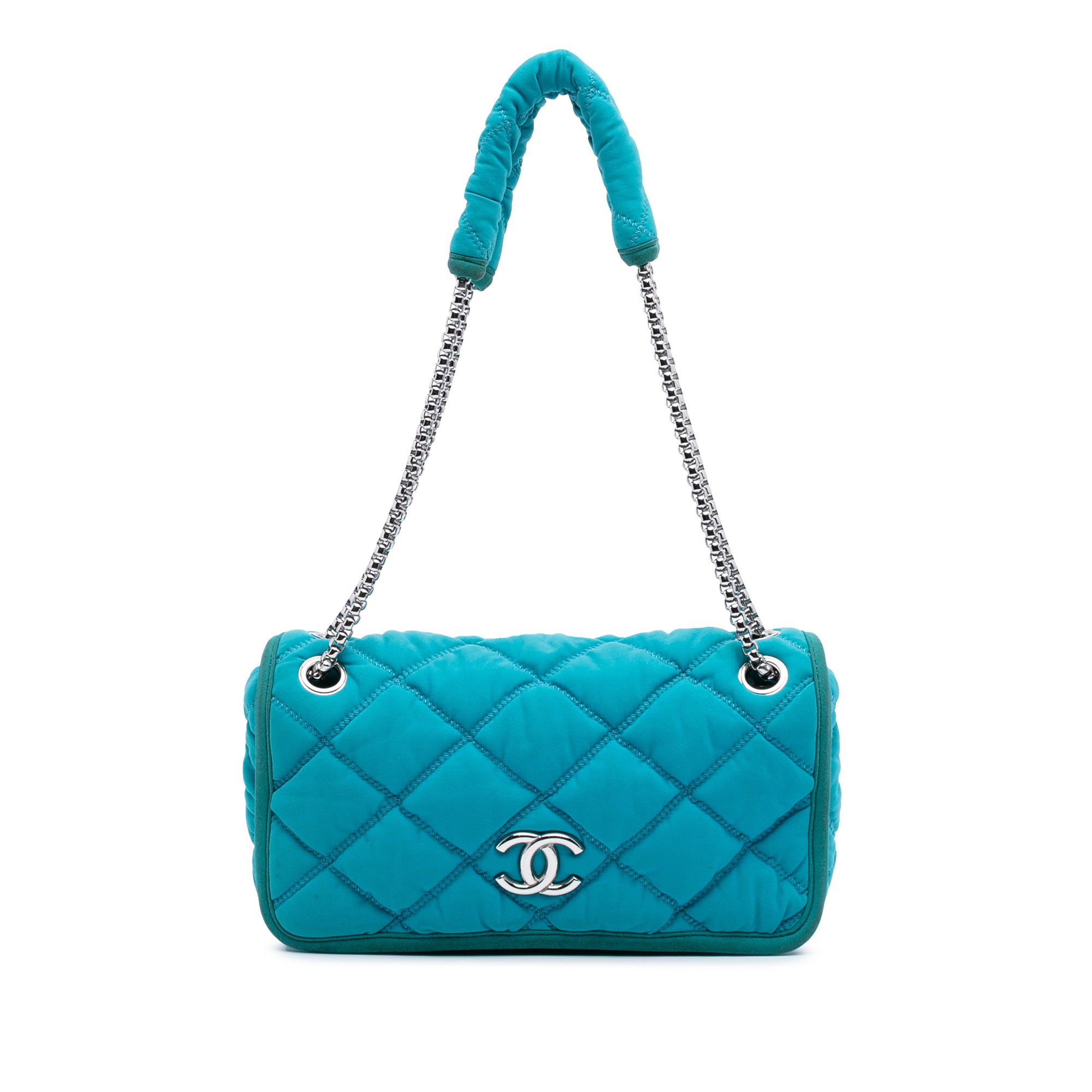 Small Quilted Nylon Bubble Flap