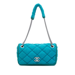 Small Quilted Nylon Bubble Flap