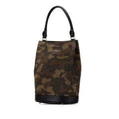 Suede Camouflage Shoulder Bag