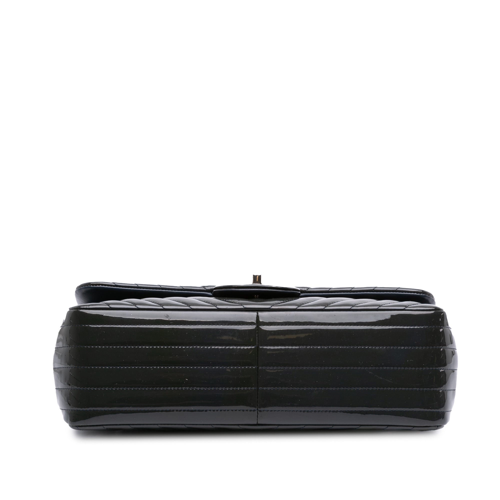 Jumbo Classic Chevron Patent Double Flap