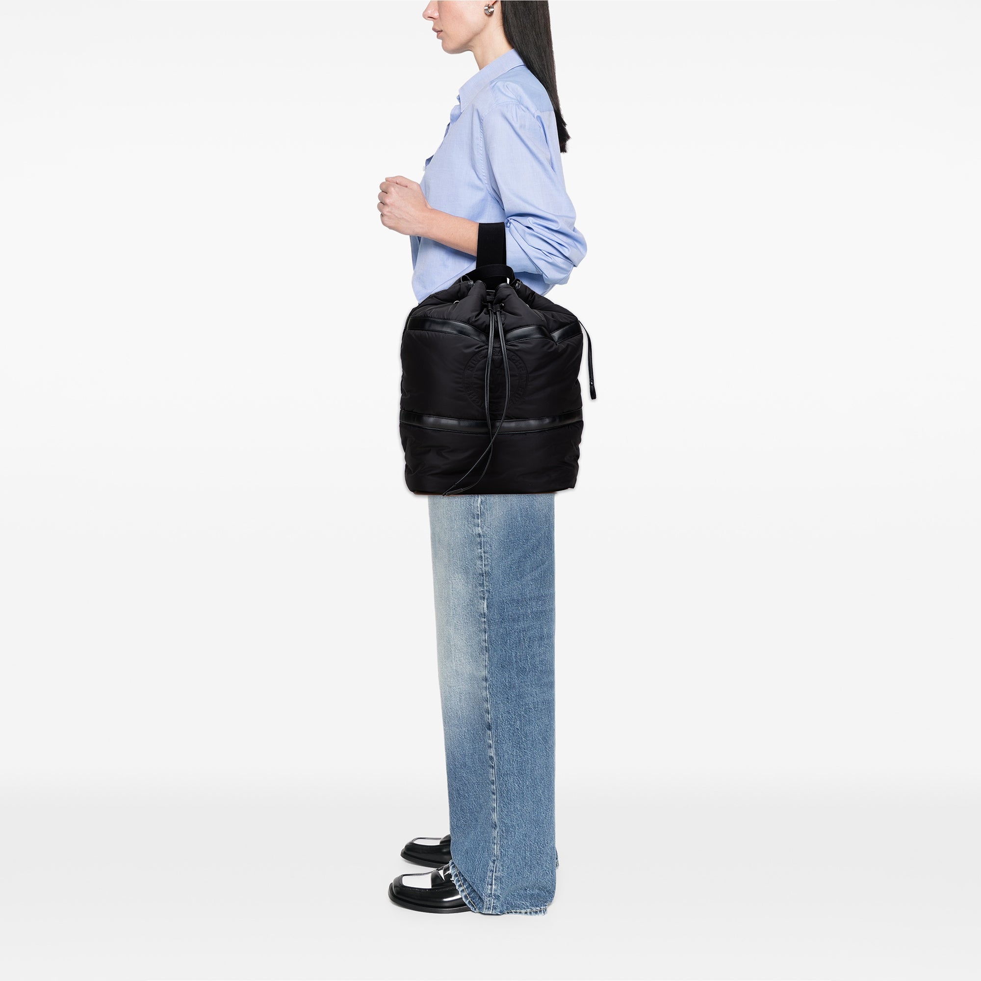 Nylon Rive Gauche Drawstring Backpack
