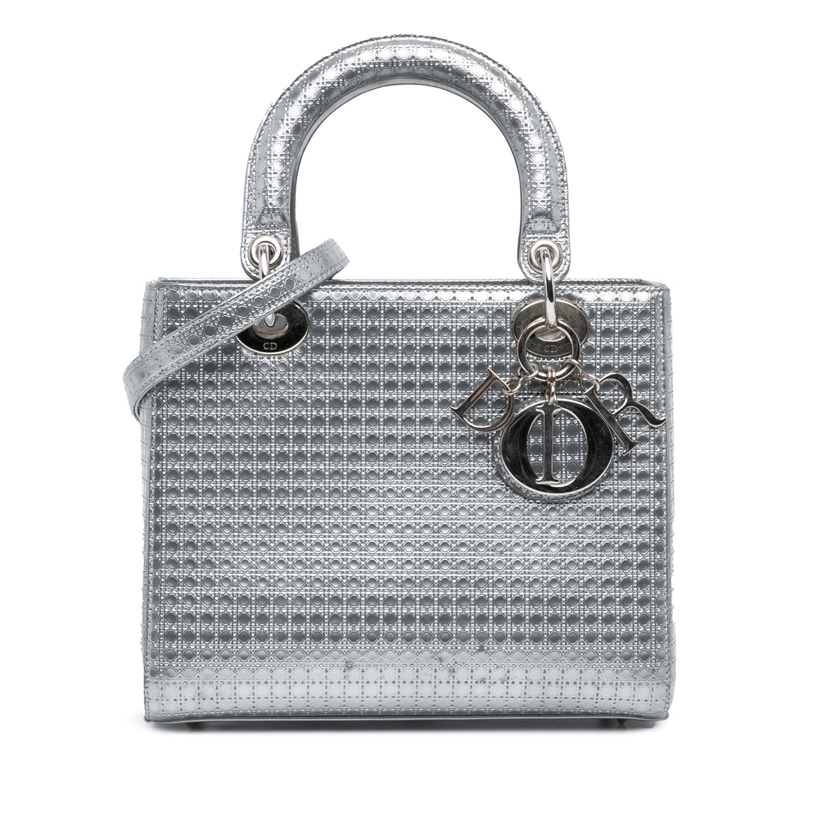 Medium Patent Microcannage Lady Dior