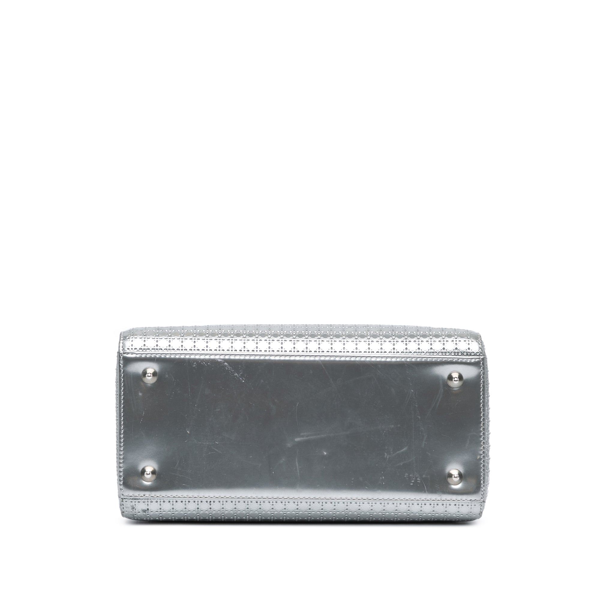 Medium Metallic Patent Microcannage Lady Dior