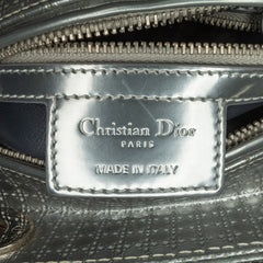 Medium Metallic Patent Microcannage Lady Dior
