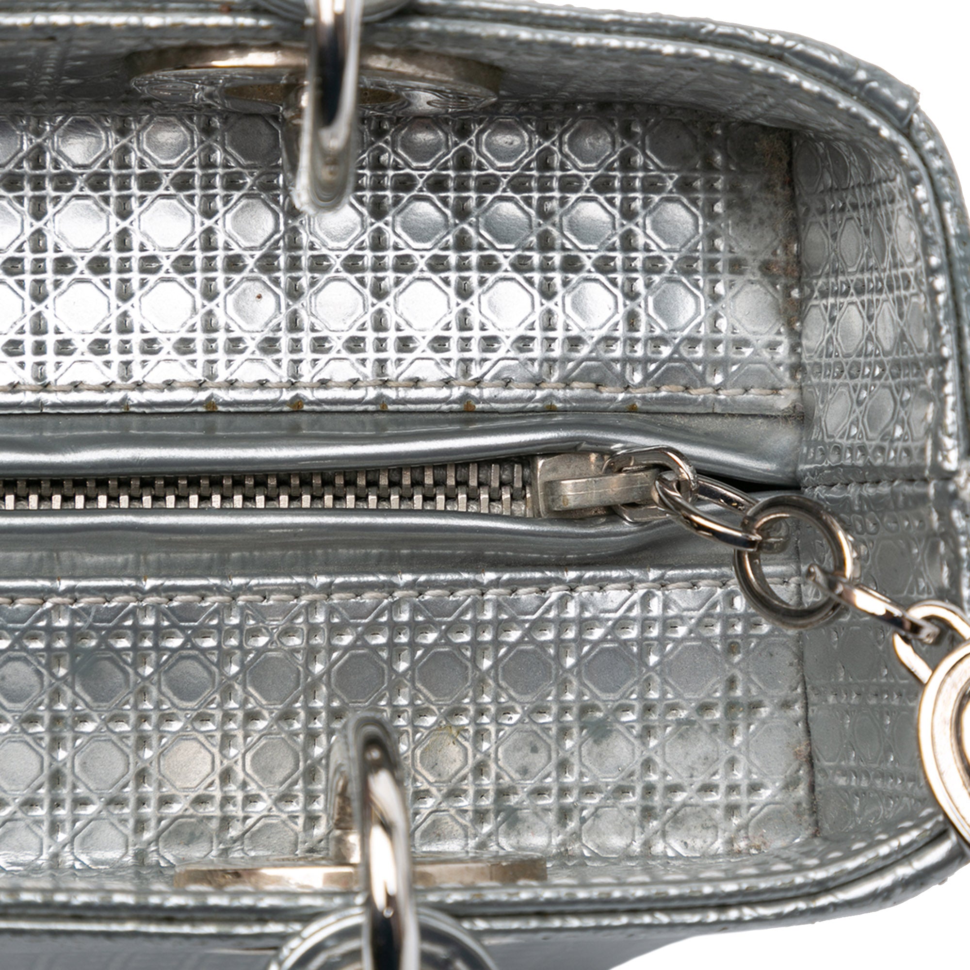 Medium Patent Microcannage Lady Dior