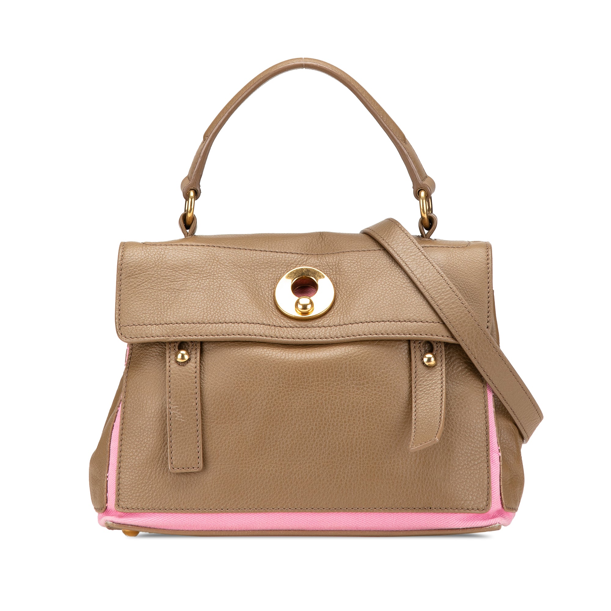 Small Leather Muse Two Satchel