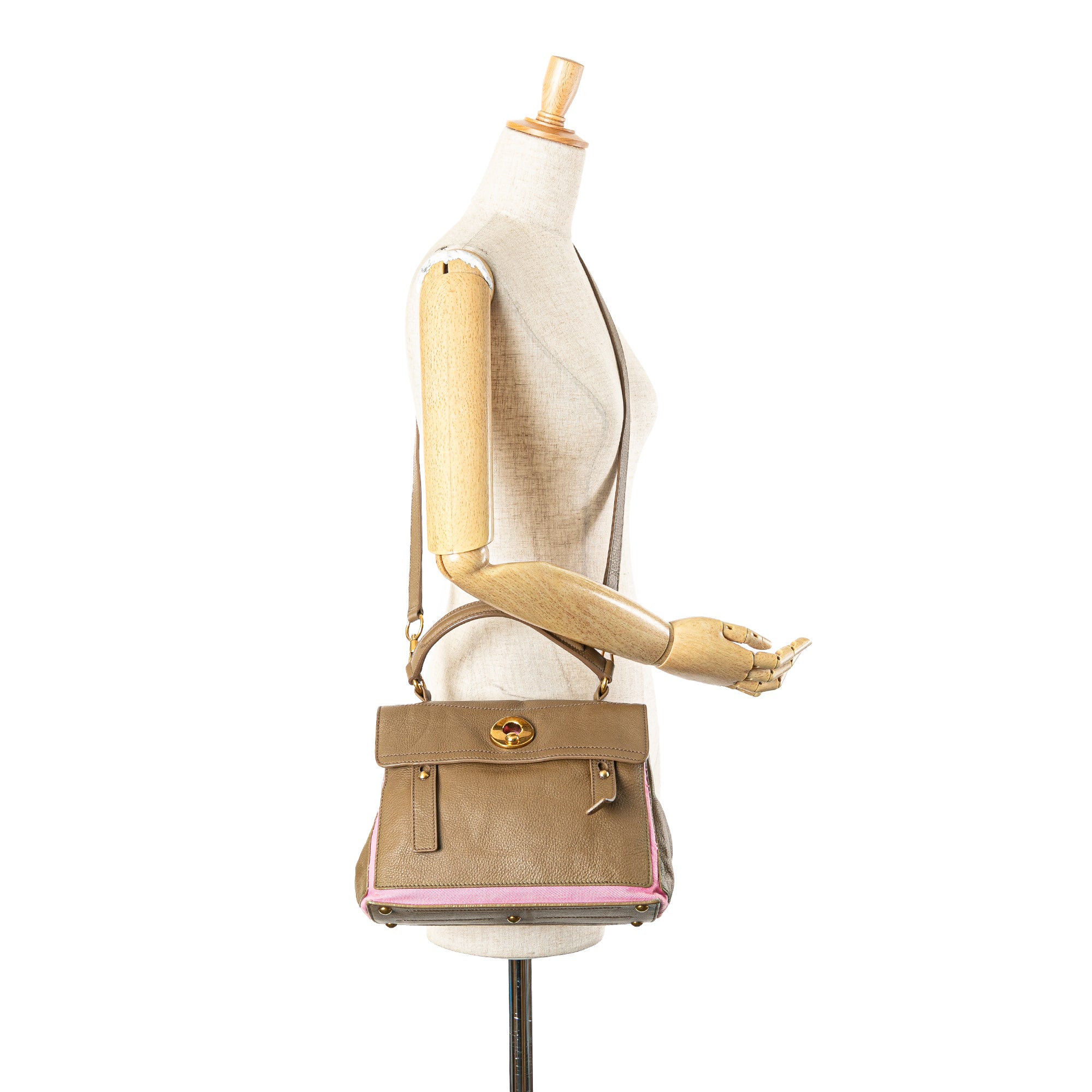 Small Leather Muse Two Satchel