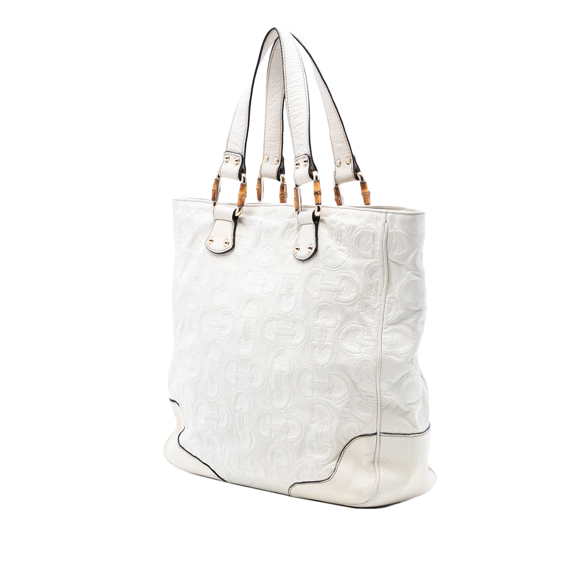 Leather Bamboo Horsebit Tote