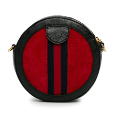 Mini Suede Round Ophidia Crossbody