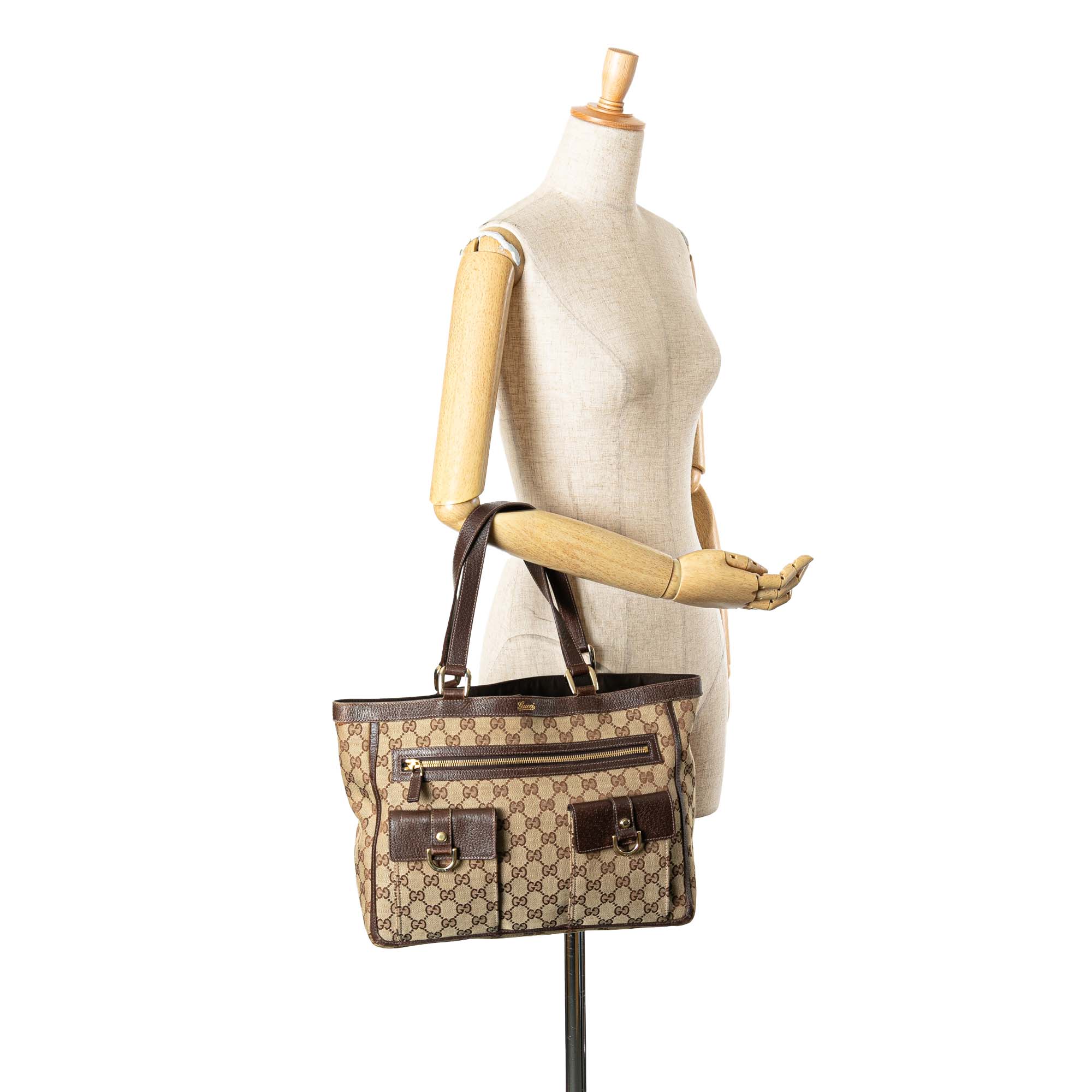 GG Canvas Abbey D Ring Pocket Tote