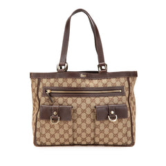 GG Canvas Abbey D Ring Pocket Tote