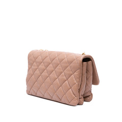 Medium Quilted Lambskin Pillow Crush Flap