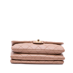 Medium Quilted Lambskin Pillow Crush Flap