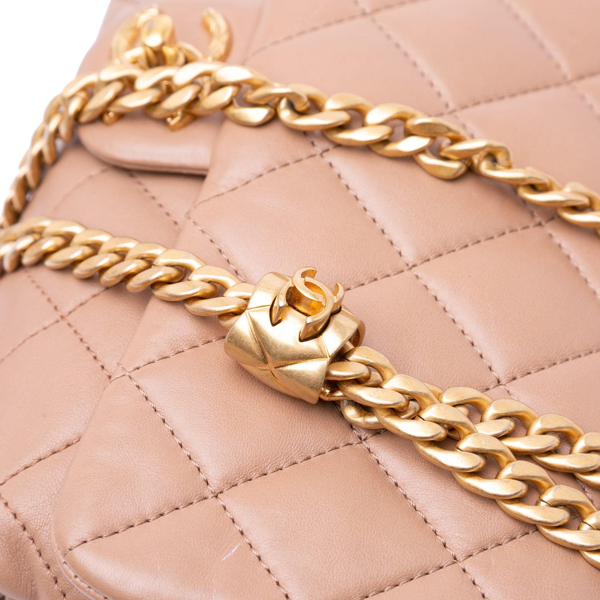 Medium Quilted Lambskin Pillow Crush Flap
