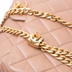 Medium Quilted Lambskin Pillow Crush Flap