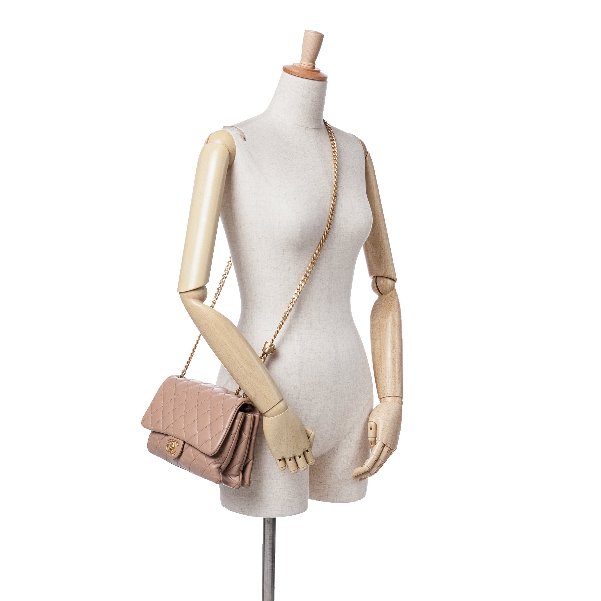 Medium Quilted Lambskin Pillow Crush Flap