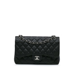 Jumbo Classic Caviar Double Flap