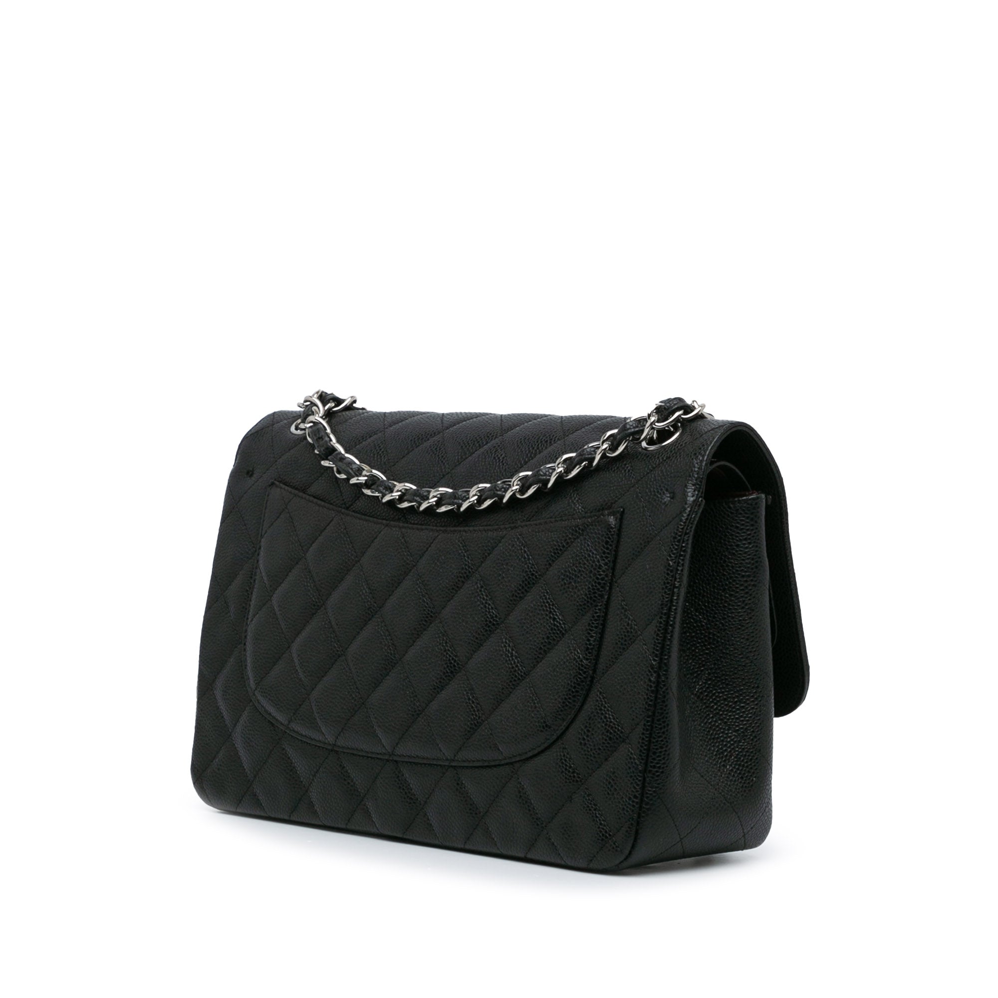 Jumbo Classic Caviar Double Flap