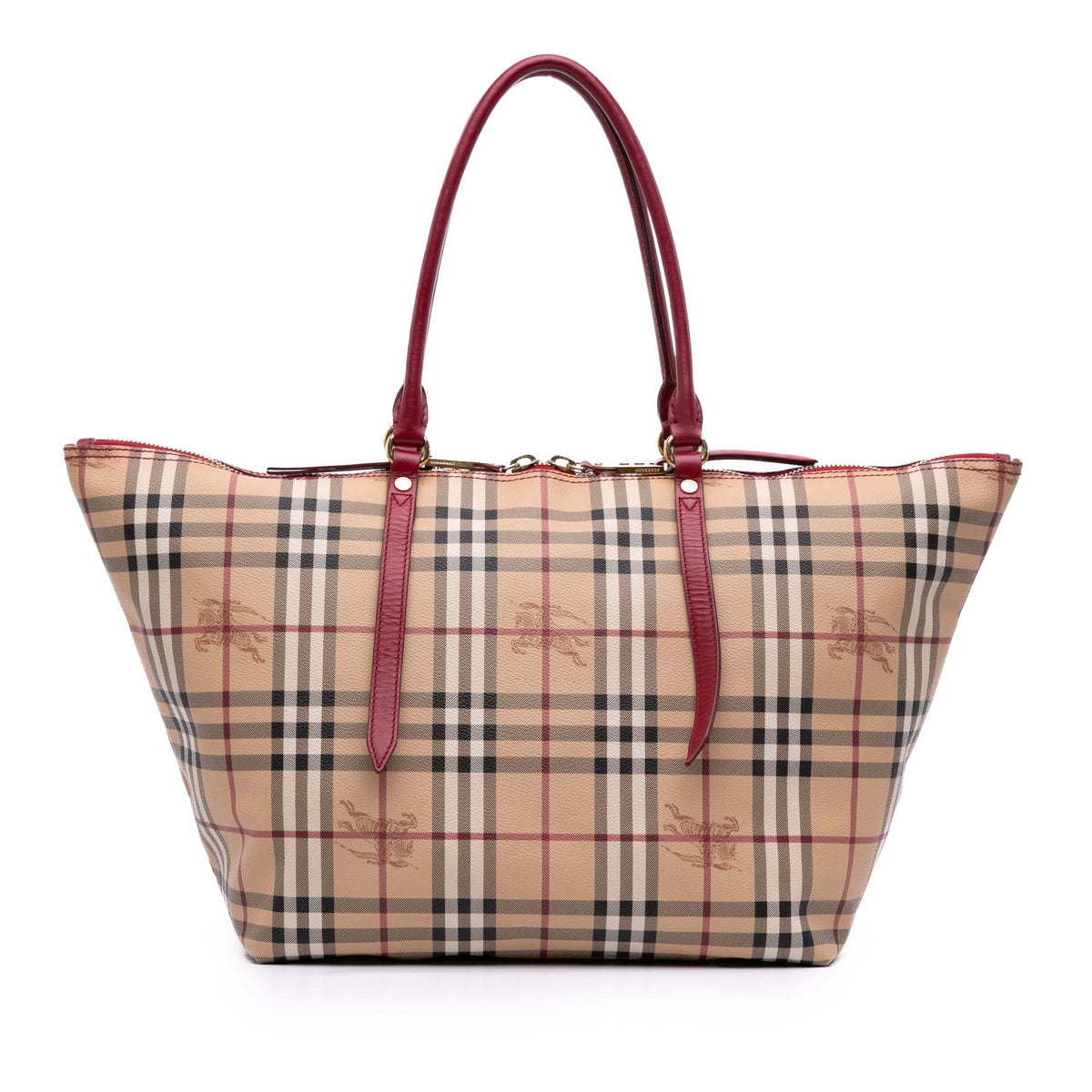 Small Haymarket Check Coated Canvas Salisbury Tote