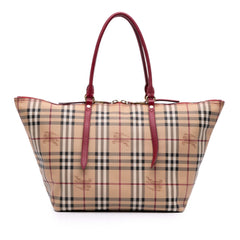 Small Haymarket Check Coated Canvas Salisbury Tote