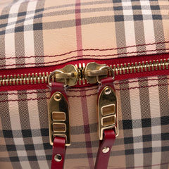 Small Haymarket Check Coated Canvas Salisbury Tote