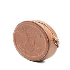 Small Calfskin Cuir Triomphe Oval Crossbody