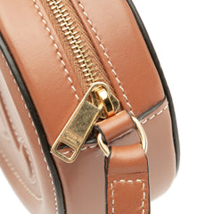 Small Calfskin Cuir Triomphe Oval Crossbody