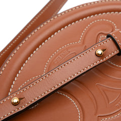 Small Calfskin Cuir Triomphe Oval Crossbody