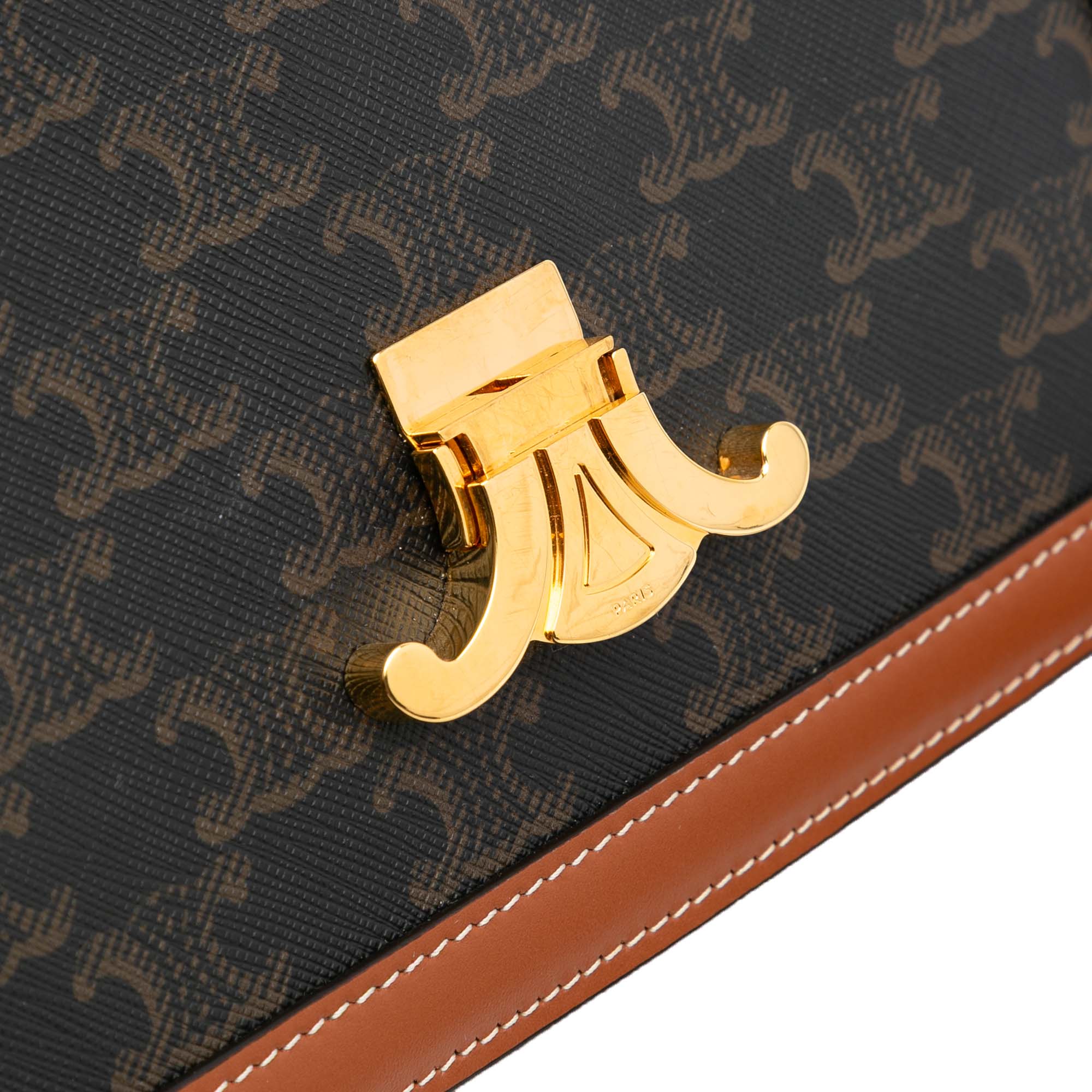 Classique Triomphe Coated Canvas and Calfskin Triomphe Crossbody