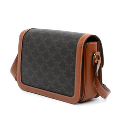Classique Triomphe Coated Canvas and Calfskin Triomphe Crossbody