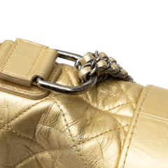 Small Metallic Lambskin Gabrielle Crossbody