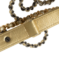 Small Metallic Lambskin Gabrielle Crossbody