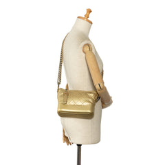 Small Metallic Lambskin Gabrielle Crossbody