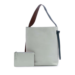Small Shiny Smooth Calfskin Twisted Cabas Tote