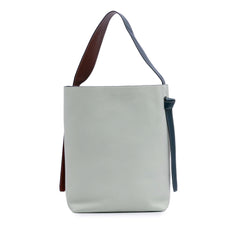 Small Shiny Smooth Calfskin Twisted Cabas Tote
