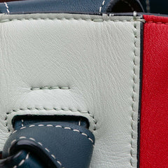 Small Shiny Smooth Calfskin Twisted Cabas Tote