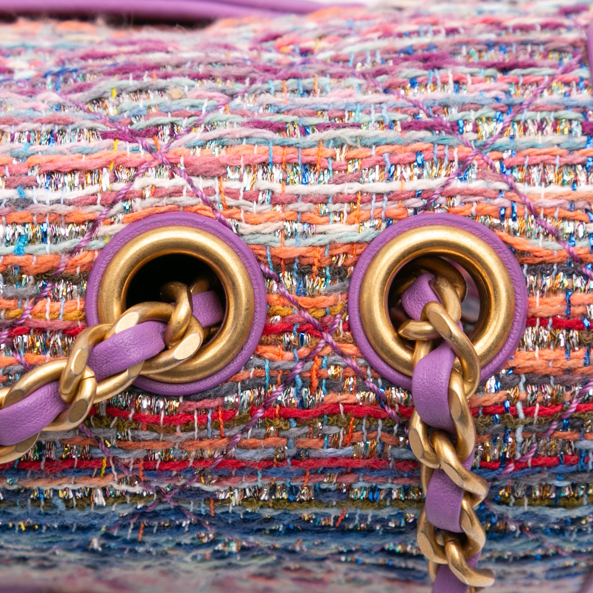 Medium Tweed CC Filigree Flap