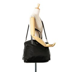 Tessuto Saffiano Trimmed Open Convertible Tote