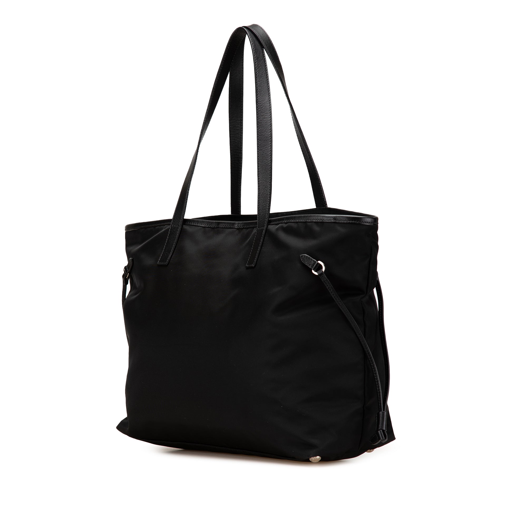 Tessuto Saffiano Trimmed Open Convertible Tote