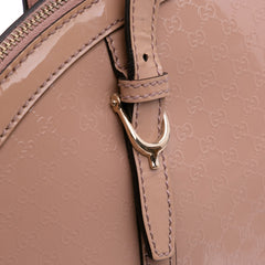 Large Microguccissima Patent Dome Satchel